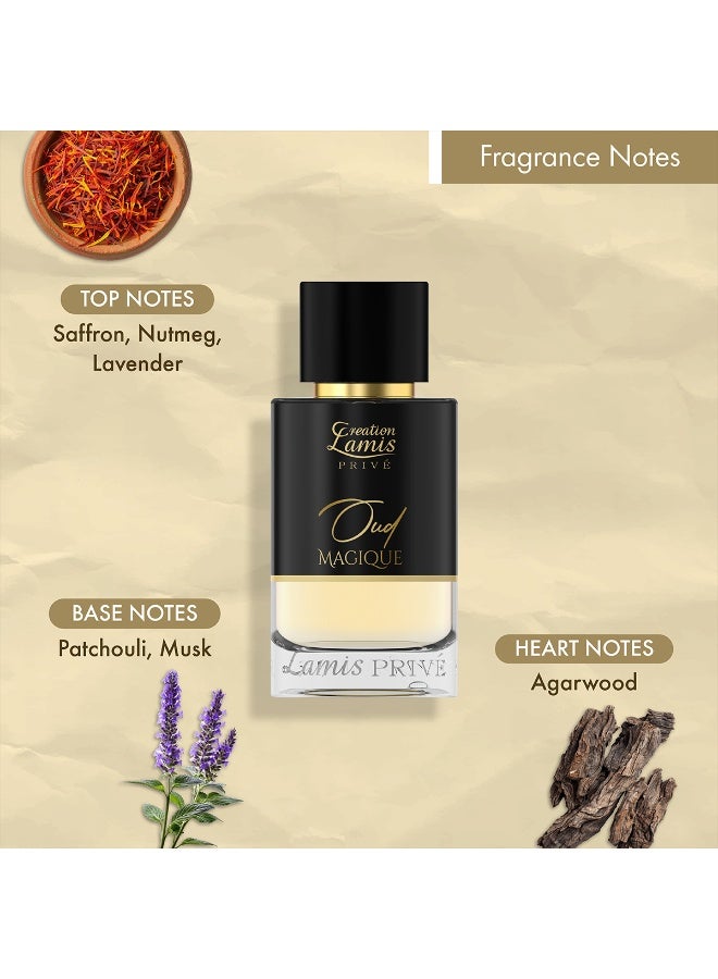 Creation Lamis Oud & Pistachio Perfume Combo - Privé Oud Magique EDP 100ml + Privé Pistachio Lux EDP 100ml | Amber Oud & Creamy Gourmand - Image 2