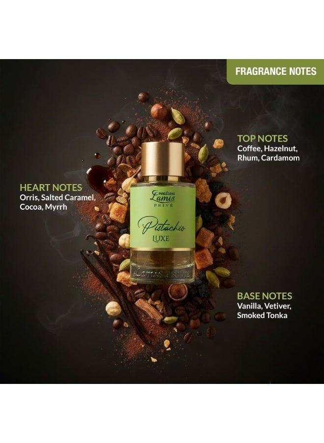 Creation Lamis Oud & Pistachio Perfume Combo - Privé Oud Magique EDP 100ml + Privé Pistachio Lux EDP 100ml | Amber Oud & Creamy Gourmand - Image 4