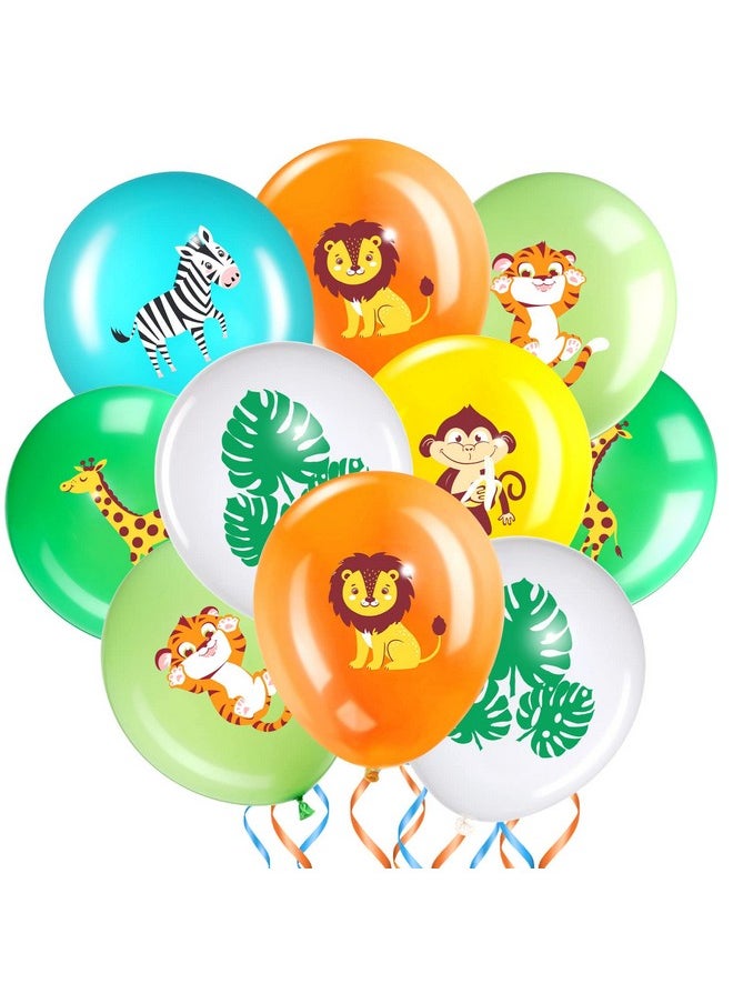 36 Pieces Jungle Safari Party Balloons Decoration Animal Palm Leaves Print Balloon Wild Animals Theme Party Decoration For Birthday Baby Shower Girl Boy Balloon Arch Garland Party Supplies 12 Inches - pzsku/Z7B88920F1272D8E14EBBZ/45/_/1721981433/d474adcd-eda1-40d9-b4de-81e57531c70b