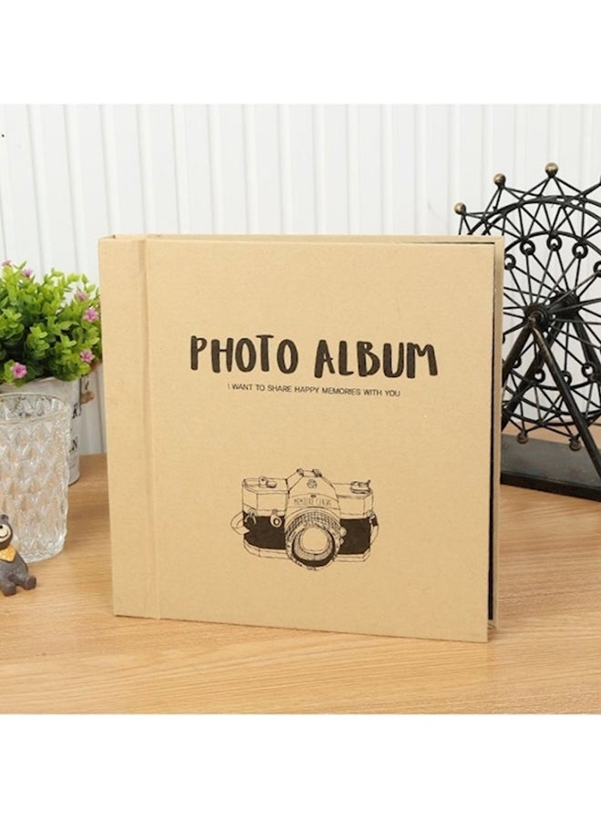Kraft Paper Photo Album Black 8inch - Image 1