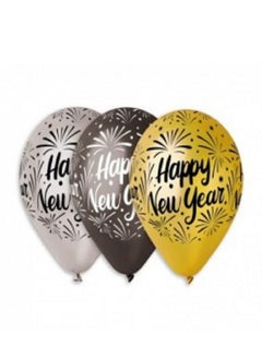 Gemar 12" Mettalic Happy New Year Asst. 50Ct 
