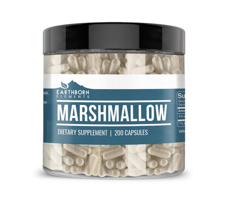 Earthborn Elements Marshmallow Root 200 Capsules Pure Undiluted No Additives