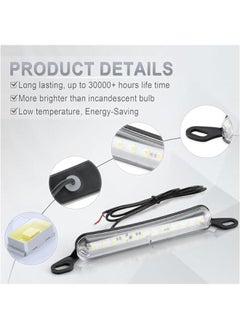 Arabest LED License Plate Light, Ultra Bright Complete Kit for Trailer UTV ATV Truck RV Boat, Pure White Xenon(6000K)  - Image 3