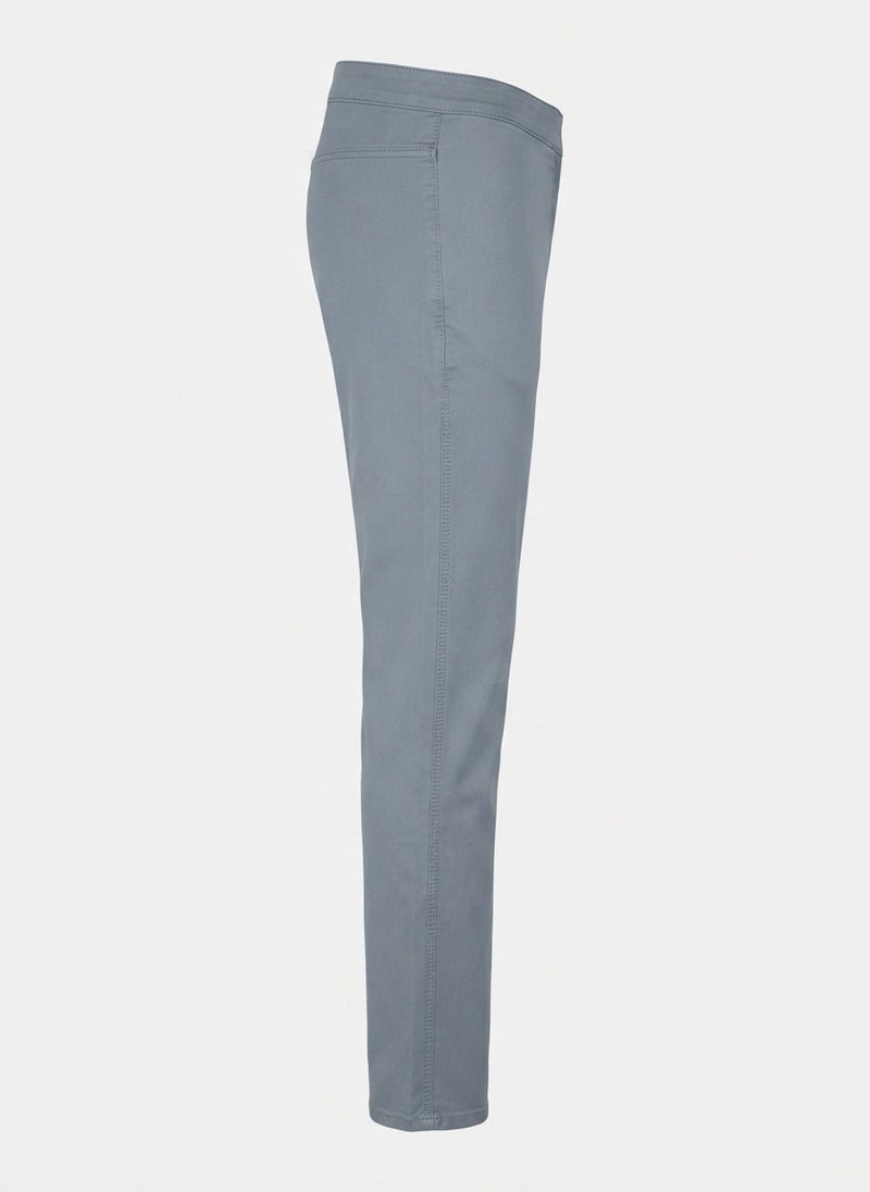AUXOM Men's Slim Ankle Jeans - Light Grey - Image 5