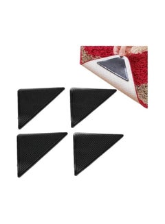 4pcs/Set Reusable Washable Rug Carpet Mat Grippers Non Slip Silicone Grip  For Home Bath Living Room