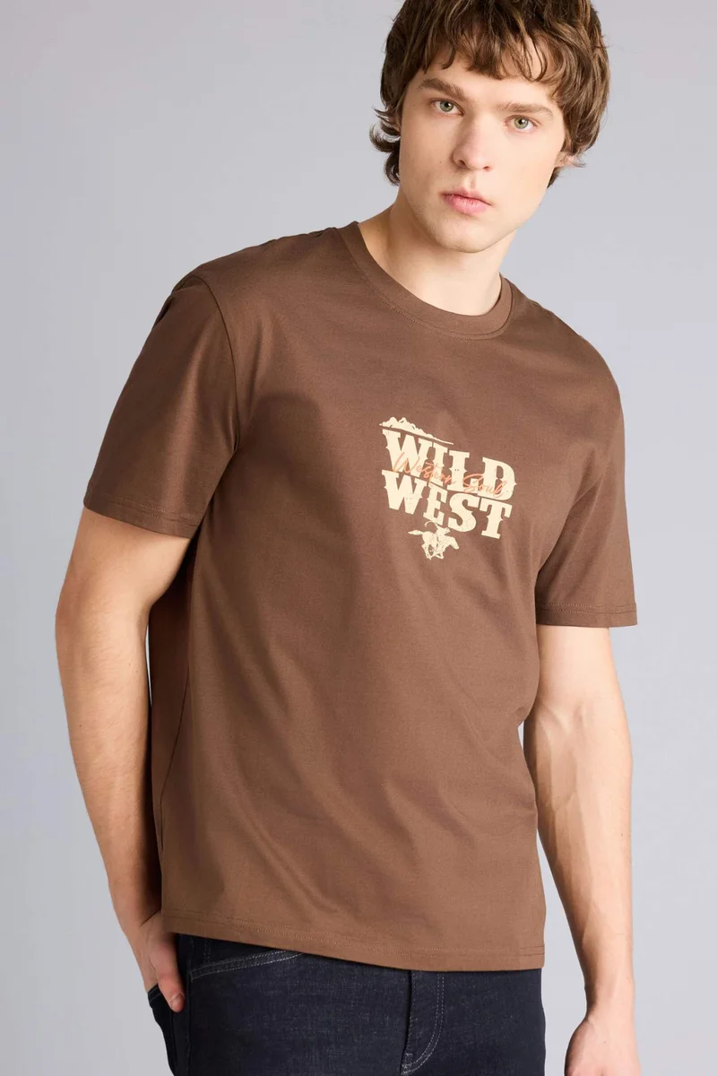 DeFacto 100% Cotton Printed T-Shirt