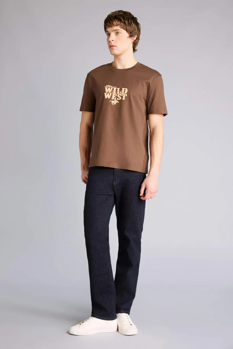 DeFacto 100% Cotton Printed T-Shirt