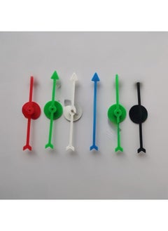 Generic Enlightenment Toy Rotating Plastic Pointer Parent-child Interactive Game Digital Dial Plastic DIY Teaching Pointer Accessories-Color:45-1 Mm Long Red  - Image 2