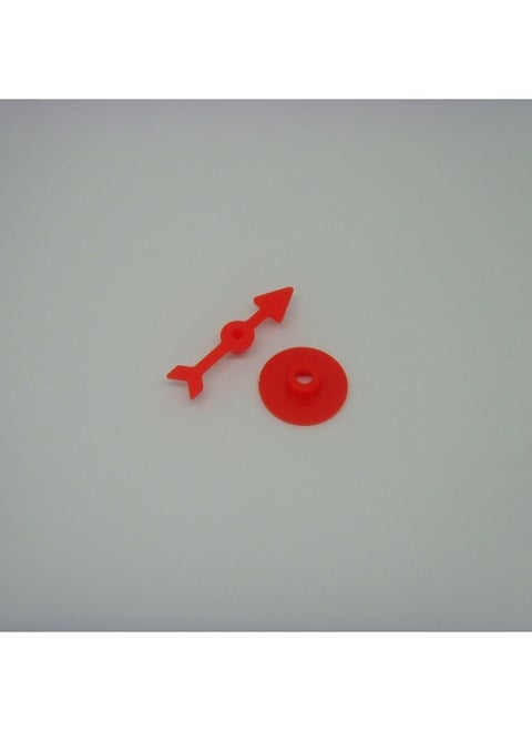Enlightenment Toy Rotating Plastic Pointer Parent-child Interactive Game Digital Dial Plastic DIY Teaching Pointer Accessories-Color:45-1 Mm Long Red