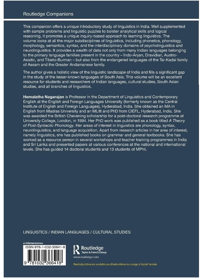 The Routledge Companion to Linguistics in India  - Image 2
