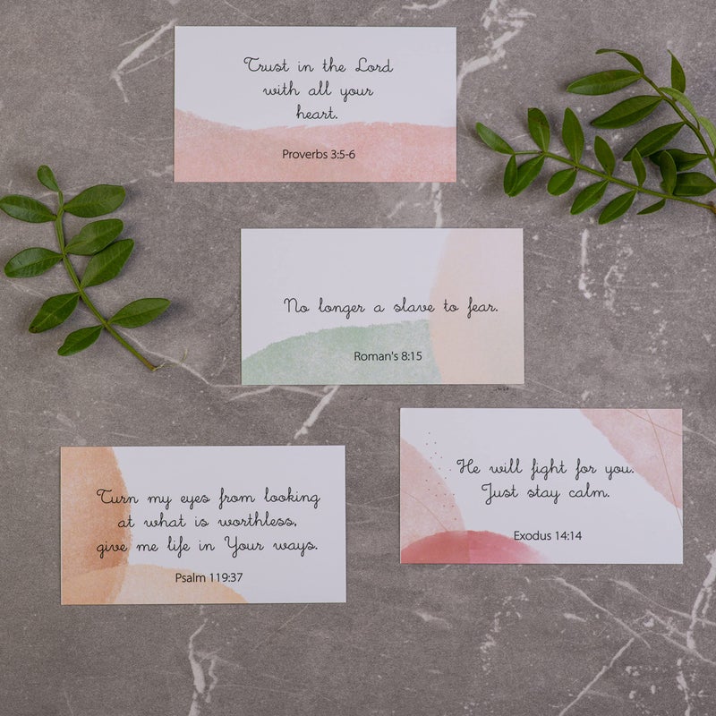 DIVERSEBEE Inspirational Prayer Cards, 60 Unique Bible Verse Assorted Mini Scripture Encouragement Motivational Christian Gifts (Watercolor) - Image 5