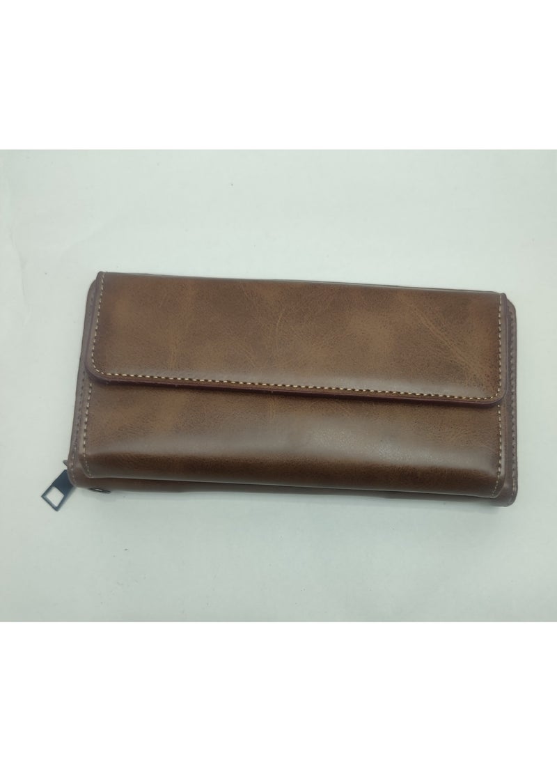 حقيبة يد رجالية، حقيبة يد بنية اللون - Image 3