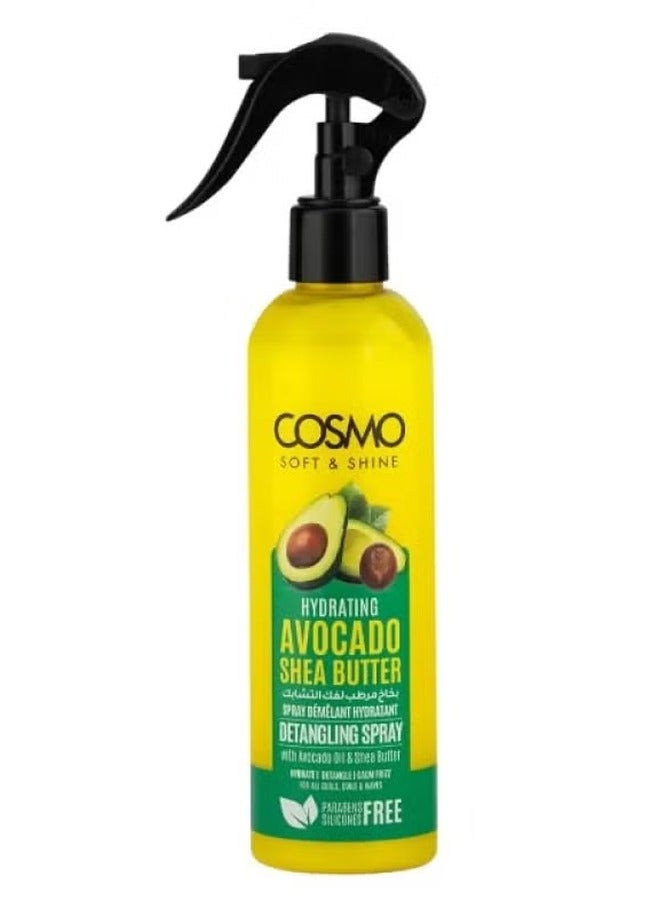 كوزمو سوفت اند شاين بخاخ مرطب لفك تشابك الشعر بالأفوكادو وزبدة الشيا 250 مل - Image 1