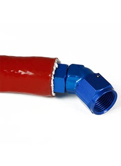Auto Dynasty Red HeatShielded Fire Sleeve for Oil Fuel Lines Electrical Wiring 25mm X 10Ft  - Image 3