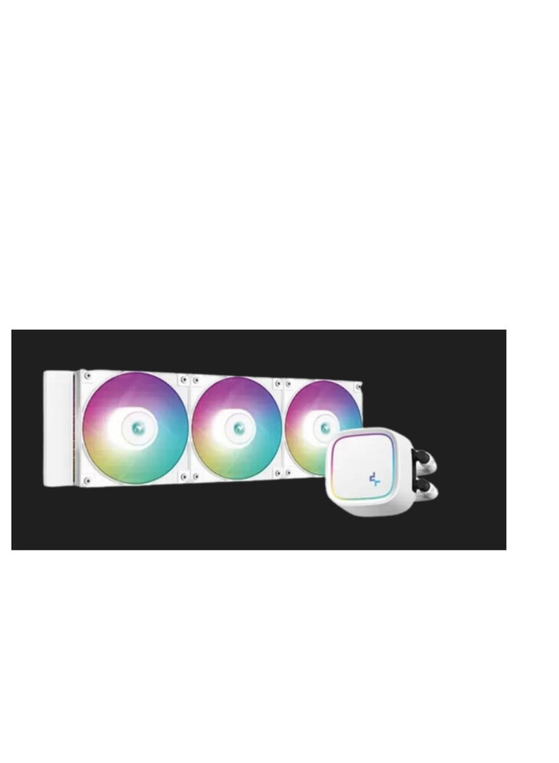 DEEPCOOL AIO Liquid Cooler LE720 A-RGB WHITE R-LE720-WHAMMN-G-1 Deepcool LE 720 360 MM RGB White - Efficient Liquid Cooling with Elegant White RGB Lighting - Image 2