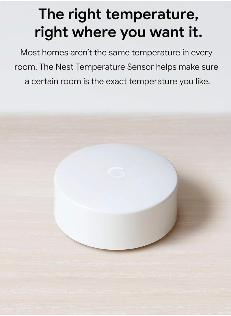 Nest Google Nest Temperature Sensor- That Works with Nest Learning Thermostat and Nest Thermostat E  - Image 3