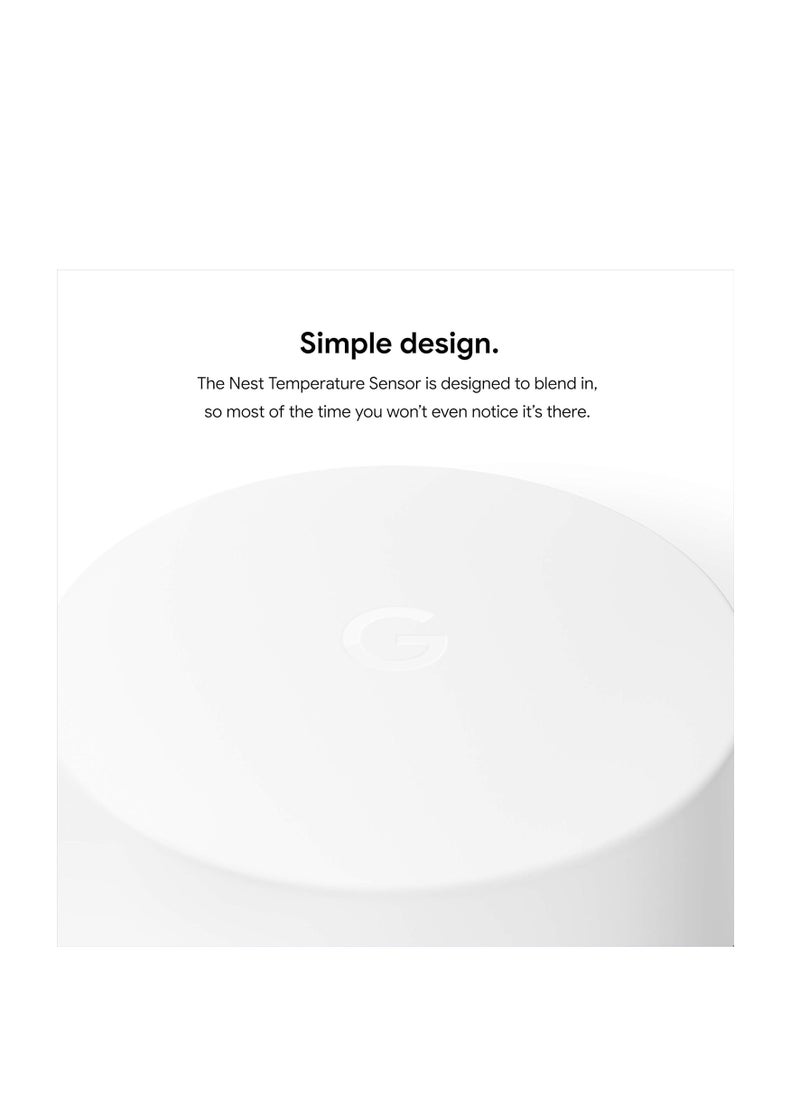 Google Nest Temperature Sensor- That Works with Nest Learning Thermostat and Nest Thermostat E