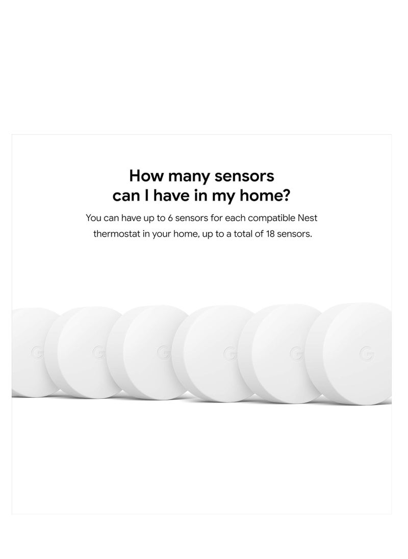 Google Nest Temperature Sensor- That Works with Nest Learning Thermostat and Nest Thermostat E