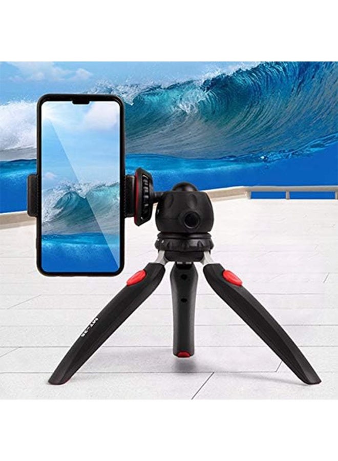 جيه ماري حامل ثلاثي القوائم صغير محمول MT-35 مع رأس كروي من الألومنيوم قابل للتعديل بزاوية 360 درجة، وأرجل قابلة للتمديد والطي، وحامل عالمي للهواتف المحمولة، وخفيف الوزن ومتين لكاميرات DSLR والكاميرات الرقمية وكاميرات الحركة والهواتف - Image 5