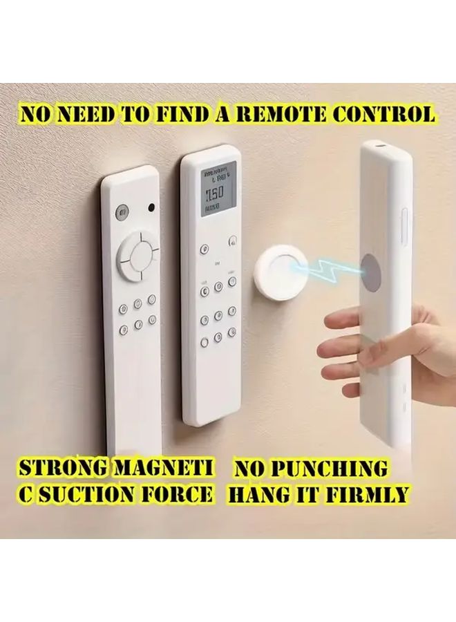 5pcs Magnetic Remote Control Holder Set Strong Base No Drilling Wall Mounted Organizer - Image 2