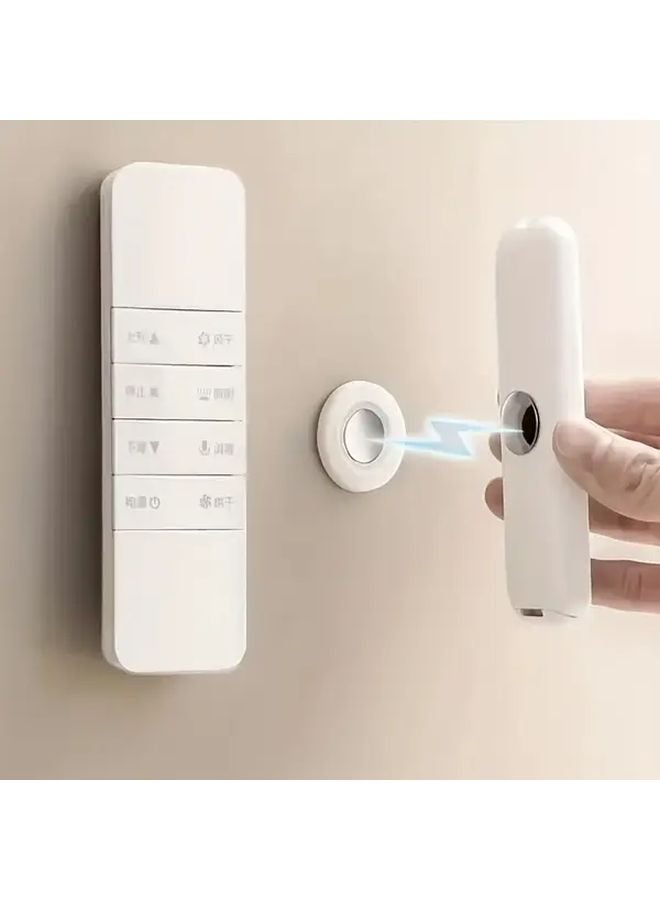 5pcs Magnetic Remote Control Holder Set Strong Base No Drilling Wall Mounted Organizer - Image 1