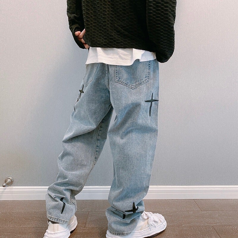 Unisex Casual Daily Denim Jeans - Image 3