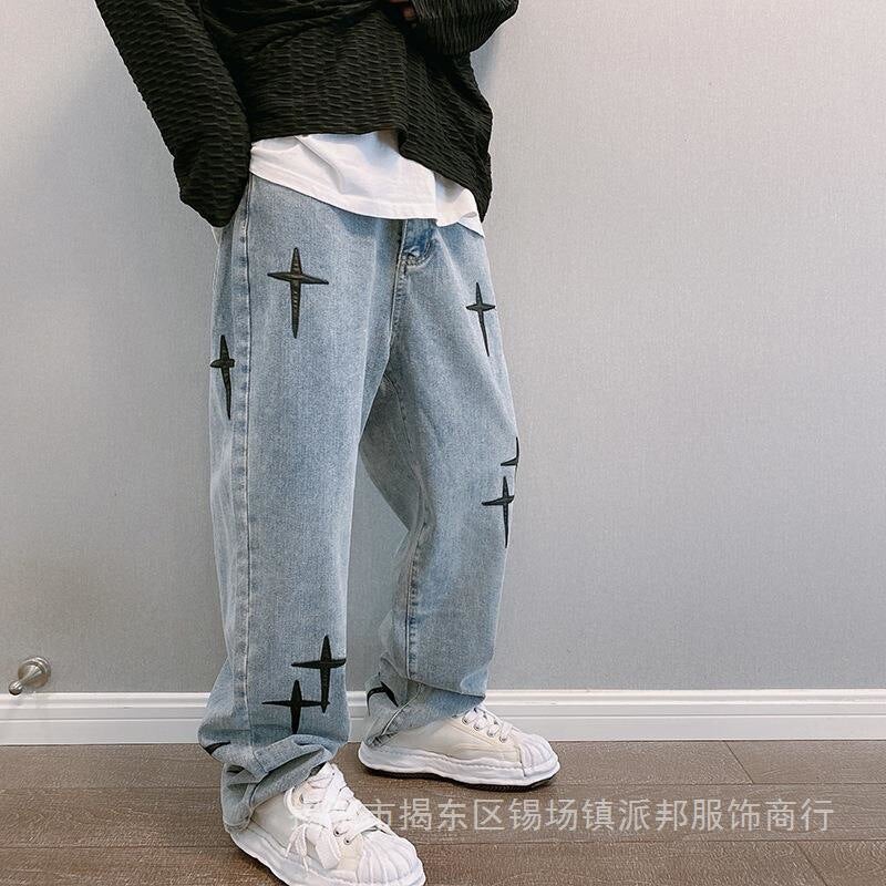Unisex Casual Daily Denim Jeans - Image 2