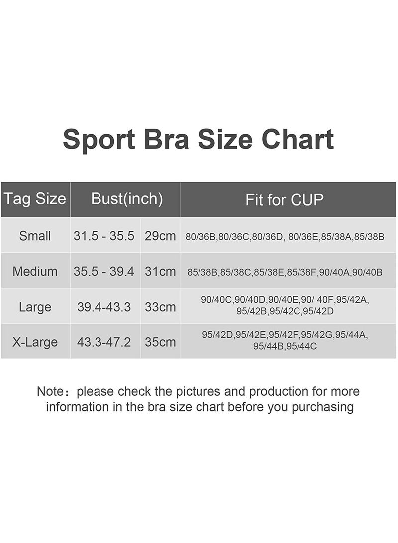 KASTWAVE 2 Pieces Lace Vest Bra Seamless Front Cross Bras Adjustable Side Buckle Bra for Women Gym Wearing, Beige, Black (XL) - Image 3