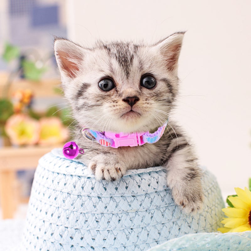 🐾 طوق قطط قابل للتعديل مقاوم للتآكل مزود بجرس خفيف الوزن ومريح قطع - Image 3