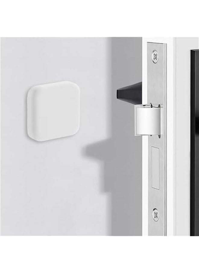 Door Wall Protectors Bumper, Wall Door Handle Stopper, Silicone Adhesive Door Wall Protectors, Wall Silicone Anti-Collision Door Stopper Adhesive Pad, Cabinet Door Bumpers, White  - Image 5