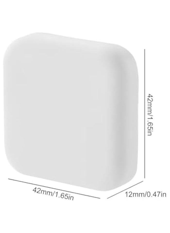 Door Wall Protectors Bumper, Wall Door Handle Stopper, Silicone Adhesive Door Wall Protectors, Wall Silicone Anti-Collision Door Stopper Adhesive Pad, Cabinet Door Bumpers, White  - Image 2