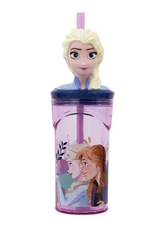 3D Figurine Frozen BPA Free Plastic Tumbler with Straw 360ml Purple - pzsku/Z7B897620A0E9BE1232A2Z/45/_/1738296784/286a2f99-203e-4037-a001-8d9156c698b6