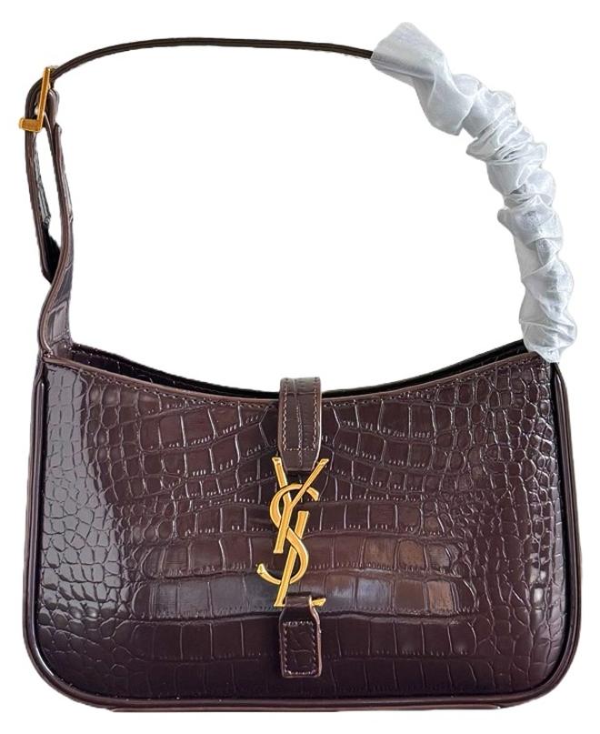 Le 5 a 7 Hobo Croc-embossed leather Shoulder Bag