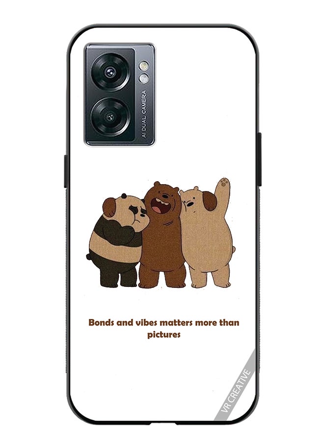 VR CREATIVE Protective Case Cover For Oppo A57 5G Bonds And Vibes Matters More Than Pictures Design Multicolour  - Image 1