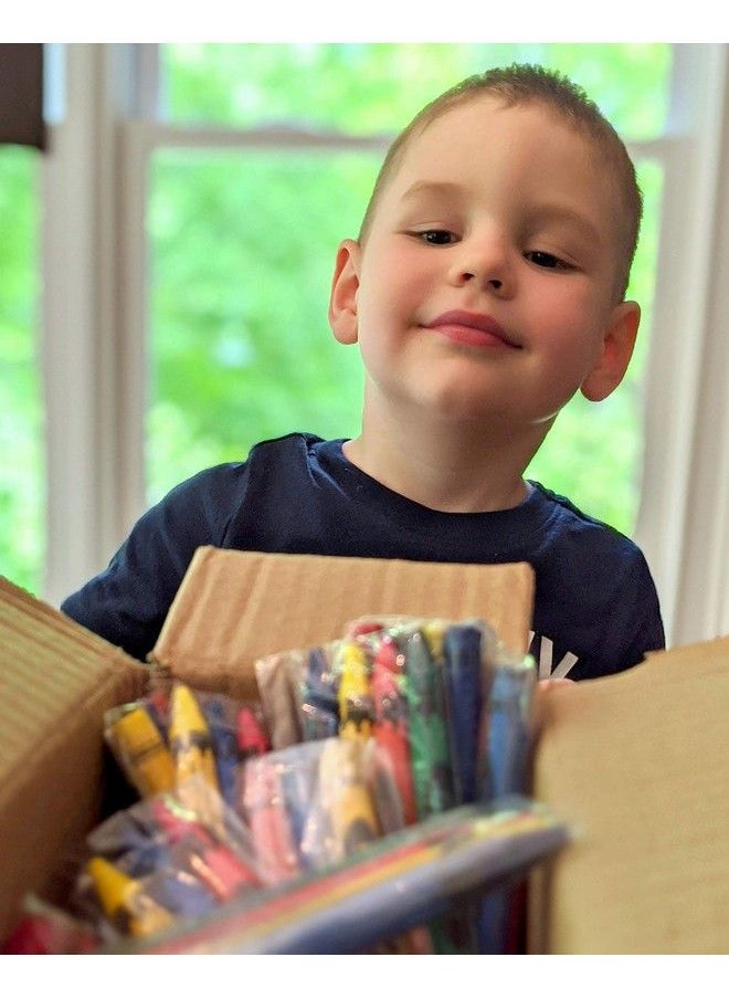 CrayonKing - 50 Sets Of 4 Packs In Cello (200 Total Bulk Crayons) Restaurants Party Favors Birthdays School Teachers & Kids Coloring Non Toxic Crayons - Image 1