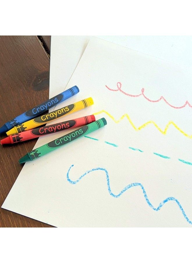 CrayonKing - 50 Sets Of 4 Packs In Cello (200 Total Bulk Crayons) Restaurants Party Favors Birthdays School Teachers & Kids Coloring Non Toxic Crayons - Image 1