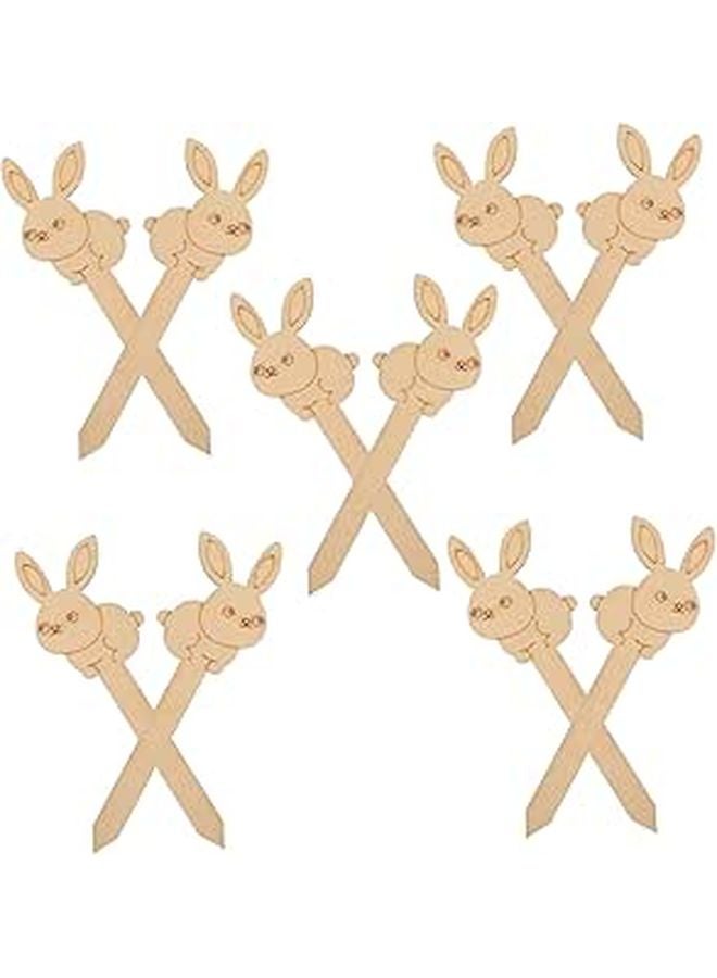 Unfinished Wooden Bookmarks for Easter Crafting Painting Supplies 10 Pack - Image 1