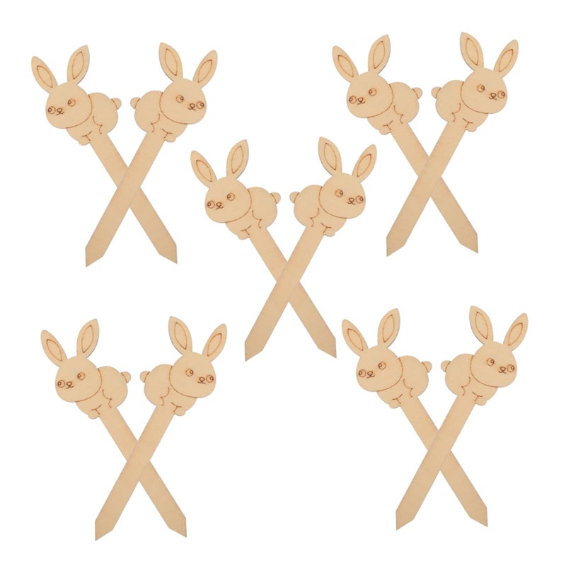 Unfinished Wooden Bookmarks for Easter Crafting Painting Supplies 10 Pack - Image 2