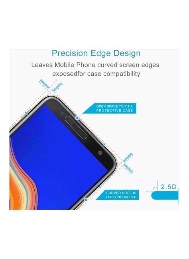BGM 2-Piece 9H Surface Hardness 2.5D Curved Edge Tempered Glass Screen Protector for Samsung Galaxy J4+/J6+ 0.26mm Clear - Image 3