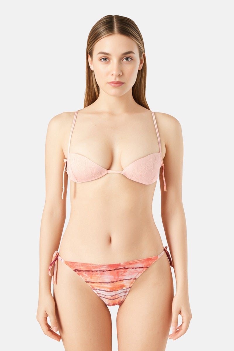 Reserved Women Tie Dye Bikini Bottom, Multicolor - Image 1