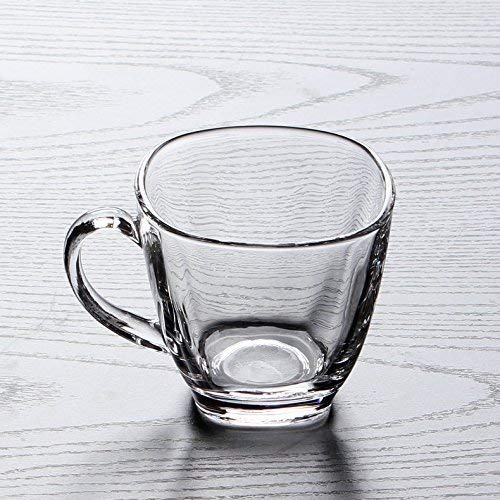 SCILLA Tea and Coffee Mug Crystal Clear Glass Cup Glass Set for Tea Coffee Transparent Set of 12 Cup Glass - Image 2