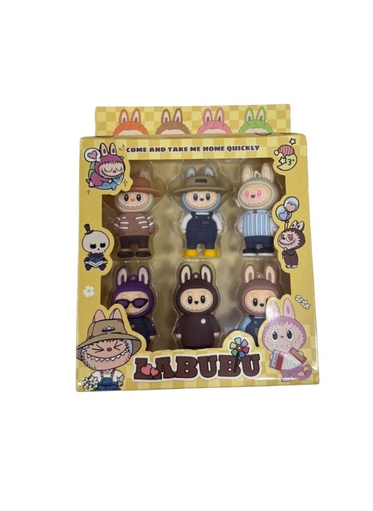 بريميم مجموعة شخصيات كرتونية من لابوبو – علبة هدايا على شكل دمى أرنب لطيفة قابلة للتجميع للأطفال - Image 2