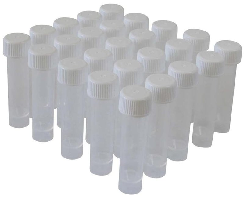 DIY Crafts Pack of 50 Pcs, 10 ml, 5ml / 10ml Plastic Bottles Tubes Screw Cap Vial Or (Pack of 50 Pcs, 10 ml) - Image 1