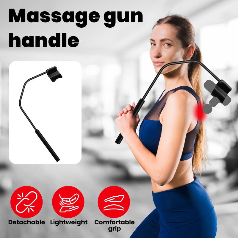 HEYCHY Massage Gun Holder for Back, Compatible with Most Super Mini Massage Guns, for Hard to Reach Areas (Works with Cute X1) - Image 4