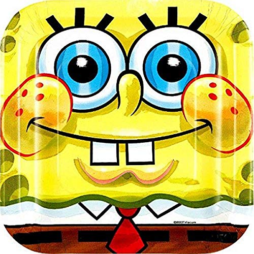 Amscan Classic Dessert Plates | SpongeBob Collection | Party Accessory - Image 1