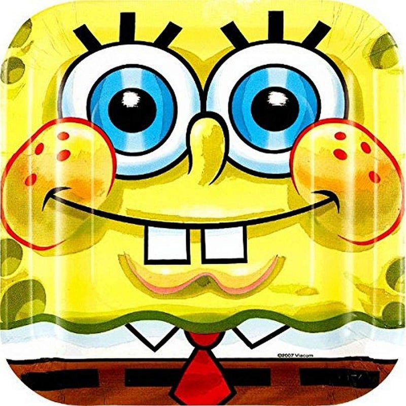 Amscan Classic Dessert Plates | SpongeBob Collection | Party Accessory - Image 3