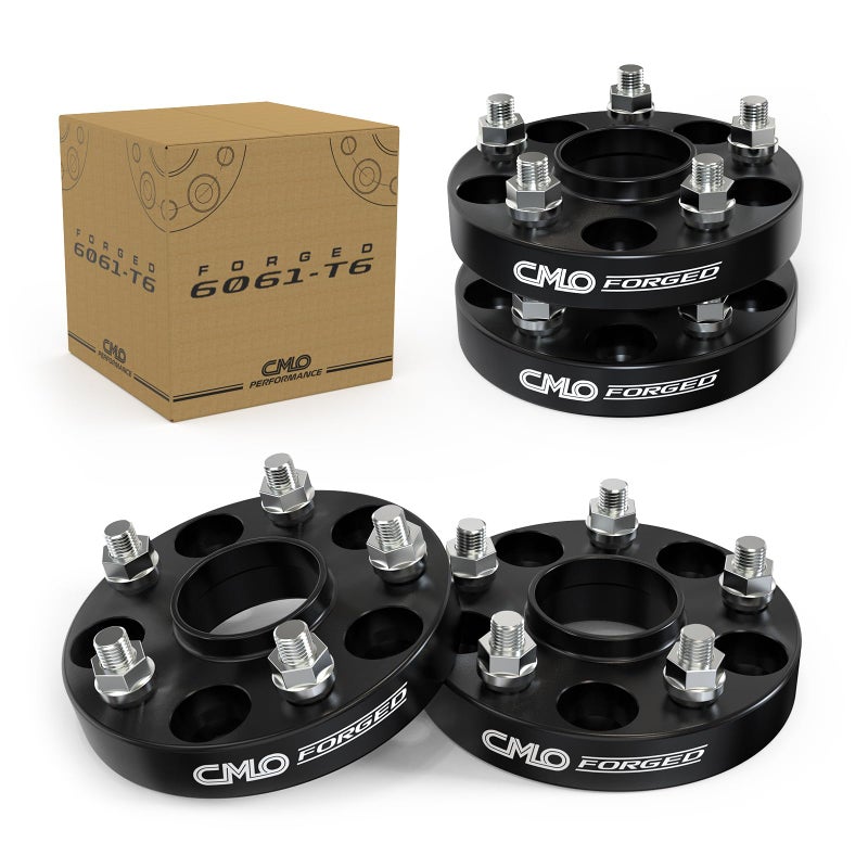 1 Inch Black Hubcentric Wheel Spacers 5x108 Compatible For Ford Fusion Jaguar FType XF XJ XJR XK XKR XE SType XType Compatible For Lincoln LS Continental Mark VIII MKZ MKC 2pcs 634mm M12x15