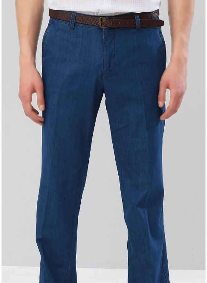 فاريتا Men's Blue Pocketed Tencel Jeans