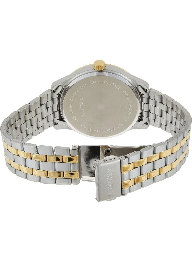CITIZEN CITIZEN Men's Quartz Watch, Analog Display and Stainless Steel Strap BI1054-55A, Silver