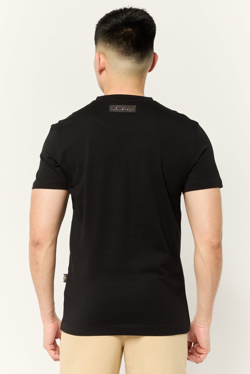 PHILIPP PLEIN Plein Sport Men Sportswear Fit Short Sleeve Outdoor T-Shirt, Black - Image 4